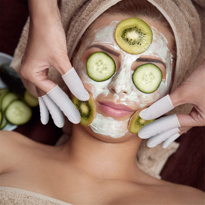 tifanso Finger Cots, Finger Covers Finger Protectors Fingertips Protector Disposable Medium Finger Gloves (Approx.210 PCS) 210 Count (Pack of 1)