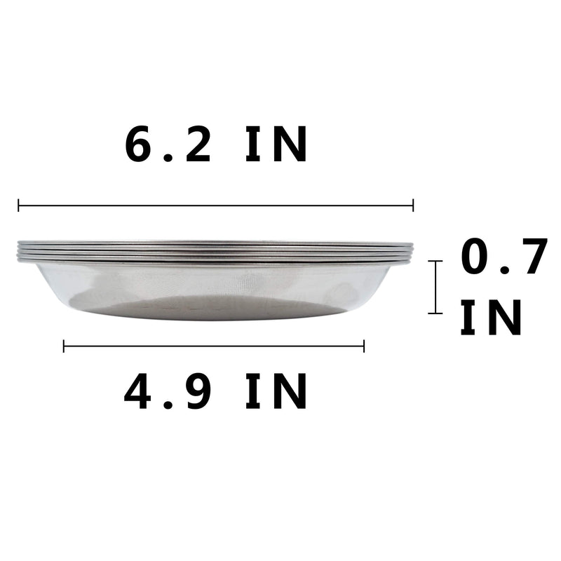 Forest Guys Dog Bowls Cat Bowls Stainless Steel Bowls Stainless Steel Dish 5-Pack
