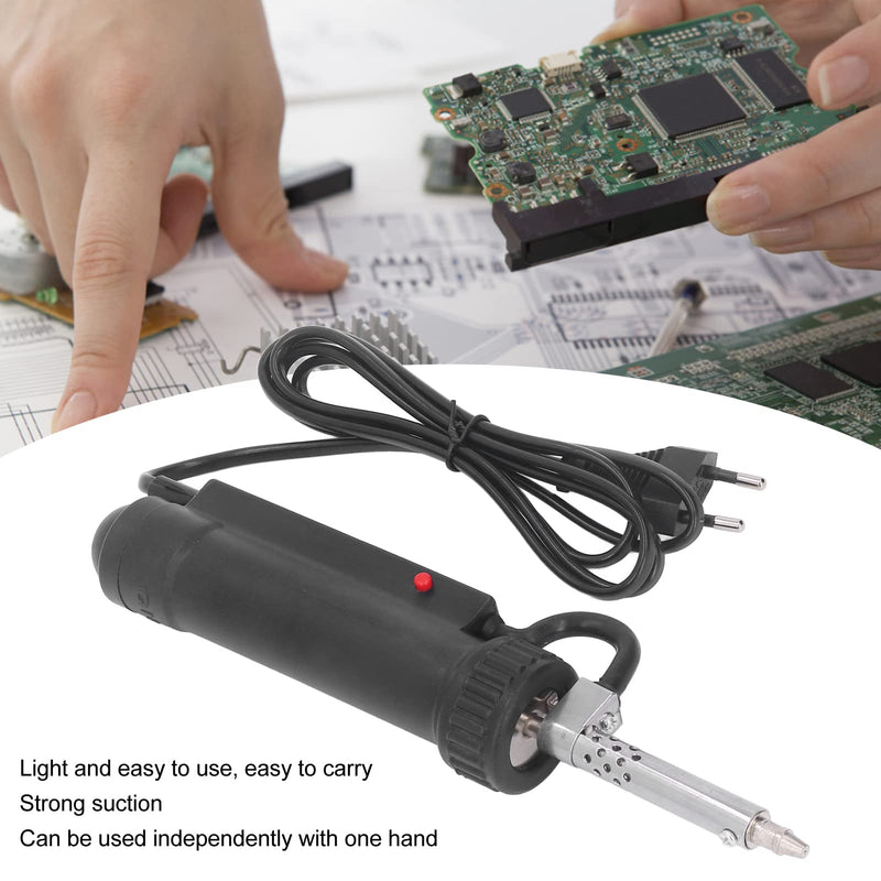Automatic Desoldering Pump Vacuum Solder Sucker Tool Portable 220V 30W Electric Desoldering Gun Repair Solder Removal Tool Black