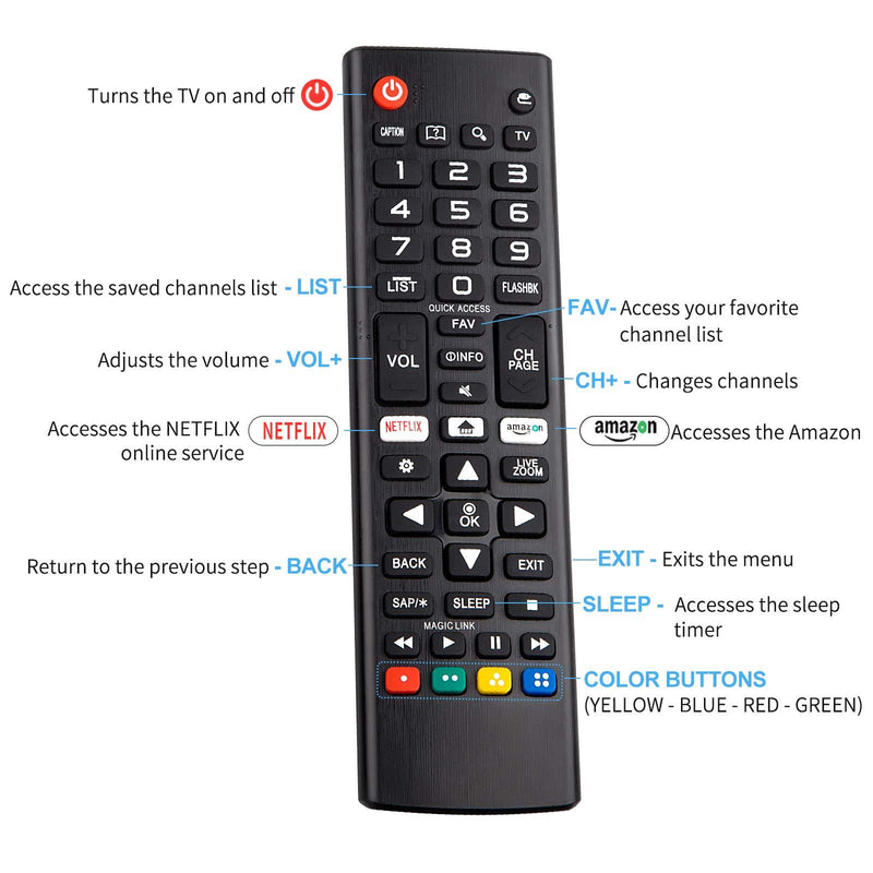 Universal Remote Control for LG Smart TV Remote Control All Models LCD LED 3D HDTV Smart TVs AKB75095307 AKB75375604 AKB74915305