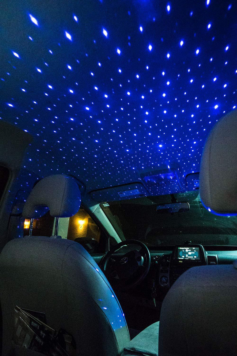 BlissLights Starport USB Laser Star Projector for Game Room Decor, Bedroom Night Light, or Galaxy Mood Lighting Ambiance (Blue) Blue