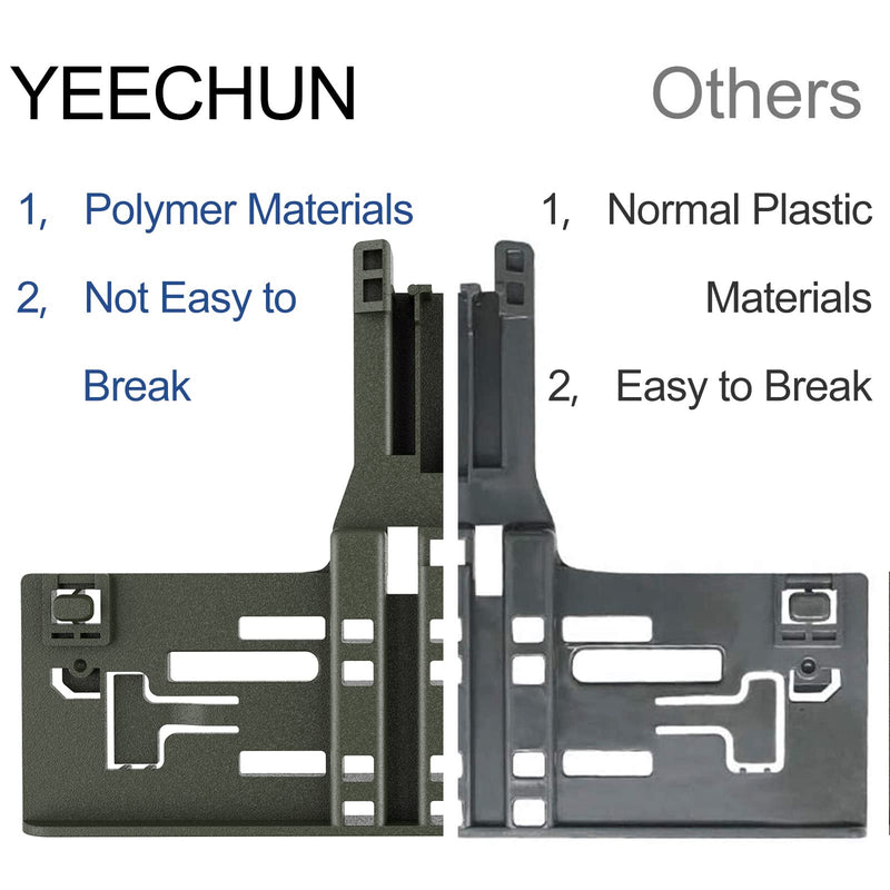 Upgraded 8 Packs Polymer Material W10546503 Upper Rack Adjuster & W10195840 Dishwasher Top Rack Adjuster & W10195839 Rack Adjuster & W10250160 Arm Clip-Lock& Fit Replacement for 665 Dishwasher