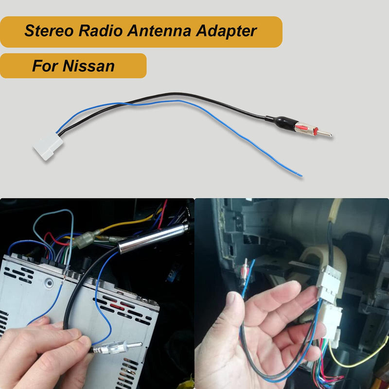 RED WOLF Aftermarket Antenna Adapter Wire Replacement for Nissan Frontier/Pathfinder/Titan/Armada/Xterra 2008-2020, Infinit QX60/G37/EX35/FX35 2010-2014 Car Radio Stereo Antenna Wiring Harness