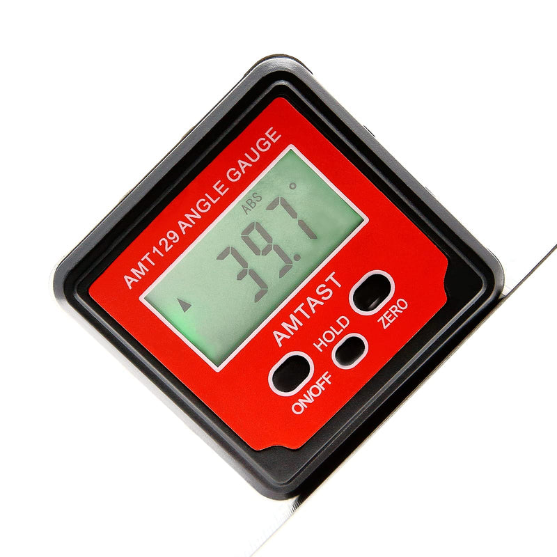 AMTAST Digital Protractor Aluminum Digital Angle Finder with LCD Display Inclinometer with ABS Holding Function Inclinometer Level Box for Construction, Woodworking, Machinery, Masonry, Automobile