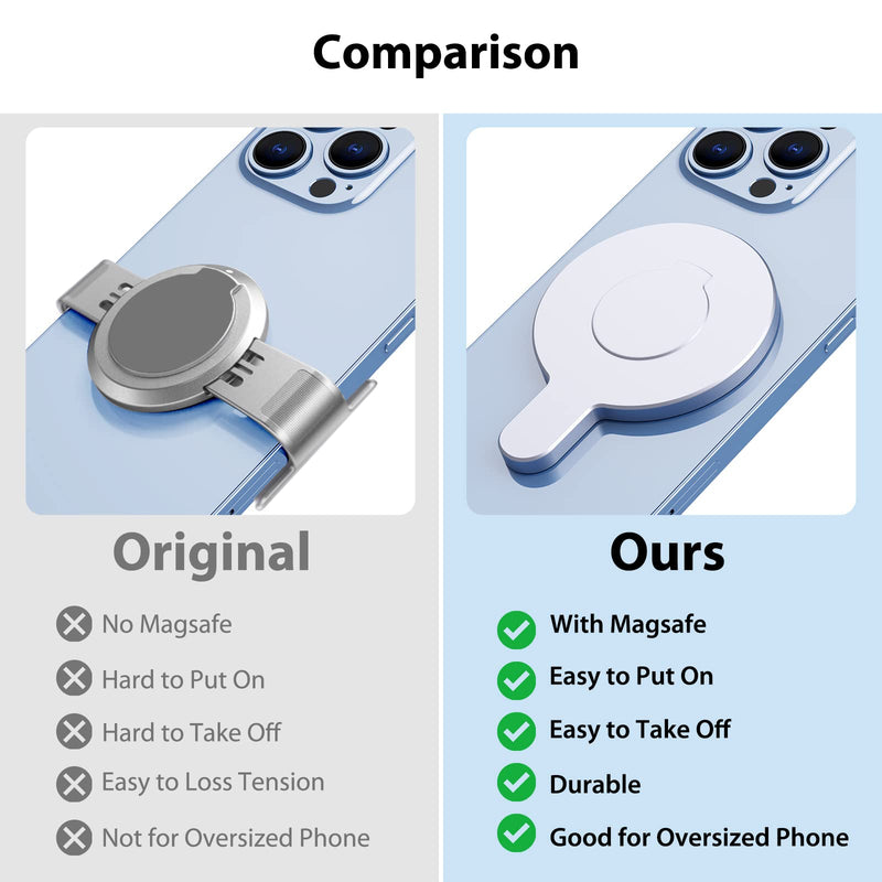 DJI Magnetic Ring Clamp Holder - for DJI OM Magsafe Adapter Mount Compatible with Gimbal Stabilizer DJI OM 6 / OM 5 / OM 4 / OM 4 SE , DJI OM Accessories