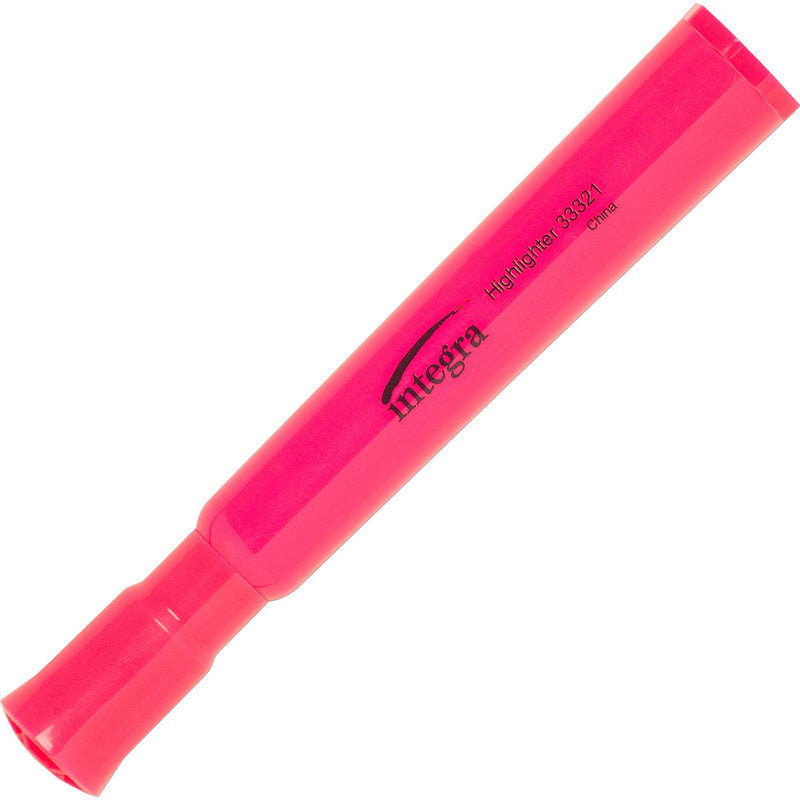 Integra Desk Highlighter, Chisel Tip, Fluorescent Pink (ITA33321)