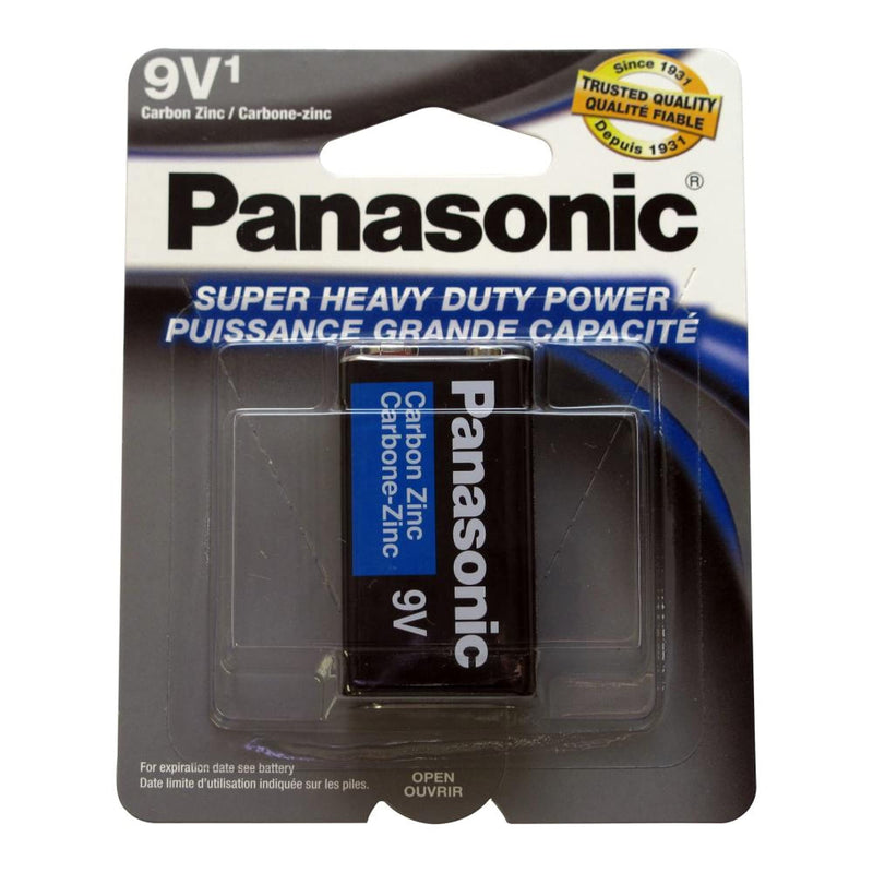 1Pc Size 9V Panasonic Batteries Super Heavy Duty Power Zinc Carbon