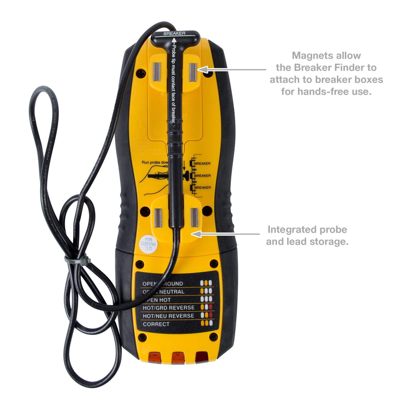 Sperry Instruments CS61200 Sperry Circuit Breaker Finder/Locator And Gfci Tester (Package may vary) , Yellow