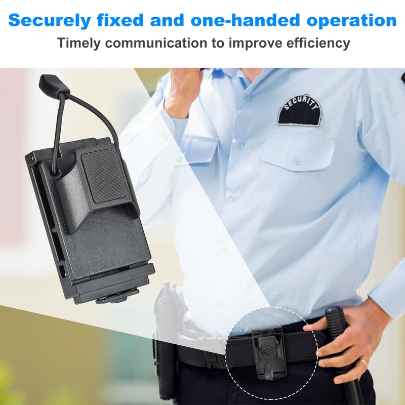 iGuerburn Two-Way Radio Holster Duty Belt, Universal Tactical Radio Holder Clip Law Enforcement Accessories for Men