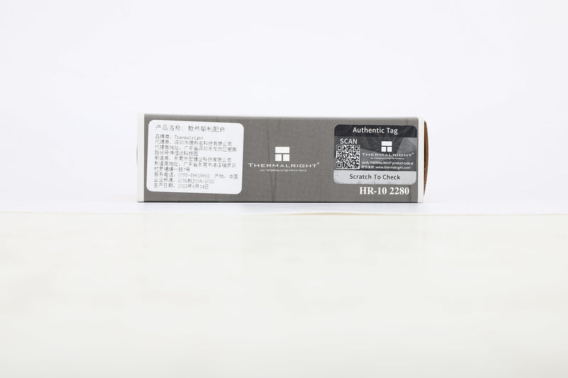 Thermalright HR10 2280 SSD Cooler, 2280 SSD Heatsink, Double-Sided Heatsink, 2 Copper Heatpipes, Desktop High Performance 2280 SSD Cooler, Thermal Pads Included (HR10 2280)