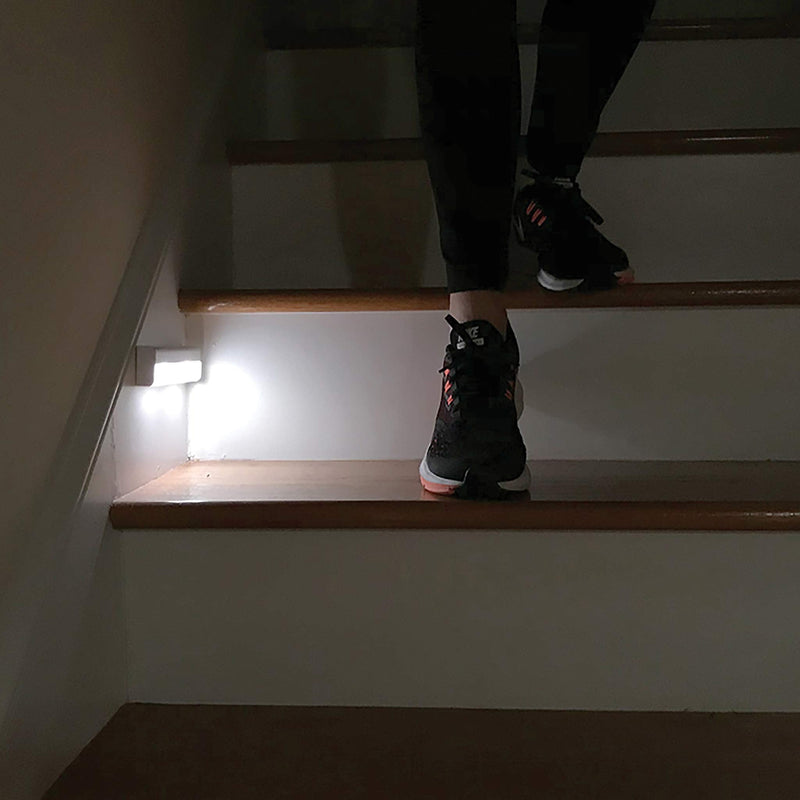 Wireless LED Stair Lights 3 Pack, LED Motion Sensor Lights Indoor, Stick On Battery Operated LED Lights, LED Step Lights, Motion Sensor Night Light
