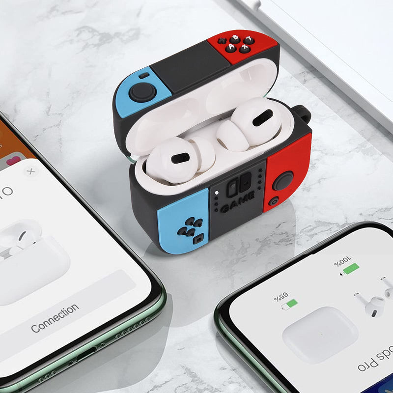KOREDA Switch Case Compatible with Airpods Pro Case, Cute 3D Cartoon Funny for Kids Girls Teens Boys Cover, Soft Silicone Fashion Character Skin Cases