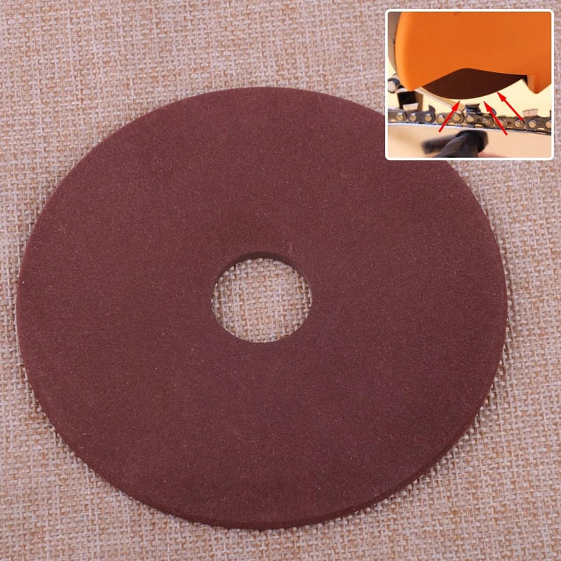 105mm x 22mm Grinding Wheel for Chain Sharpener, 3/8" 325 Pitch Chainsaw Pointed Brocade Grinding Wheel, Saw Chain Sharpener Accessories, Suitable for Cutting and Polishing Chain Edges