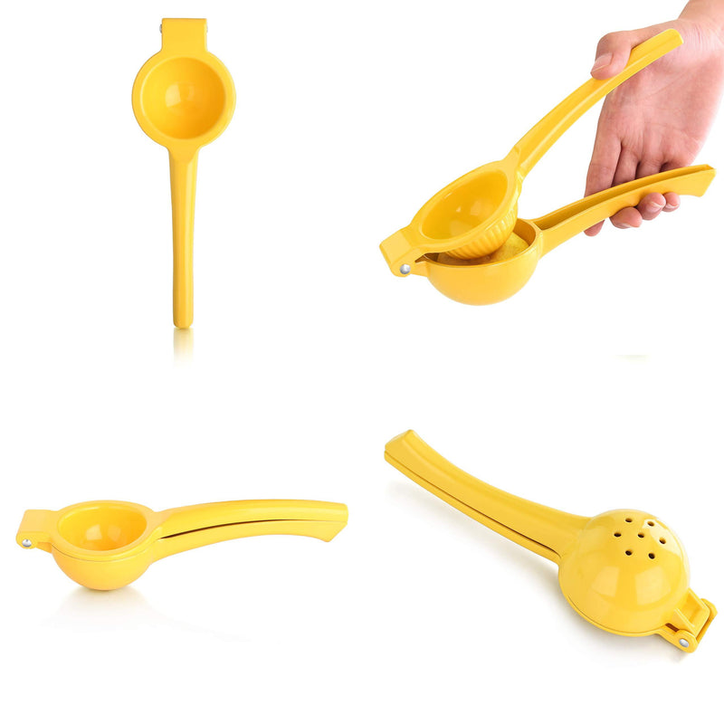 New Star Foodservice 42856 Enameled Aluminum Lemon Squeezer, Yellow