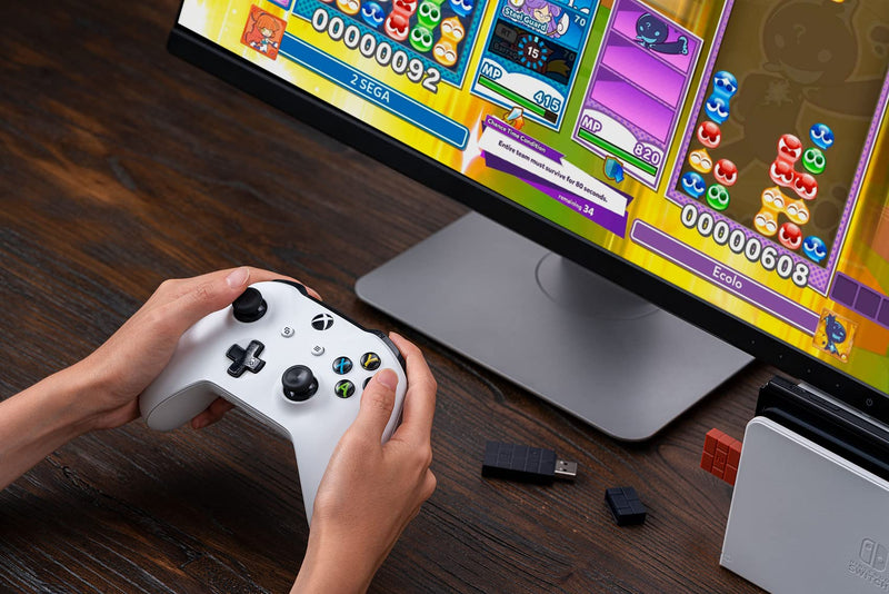 8Bitdo Wireless USB Adapter 2 for Switch, Windows, Mac & Raspberry Pi Compatible with Xbox Series X & S Controller, Xbox One Bluetooth Controller, Switch Pro and PS5 Controller (Brown) USB Adapter 2 Brown