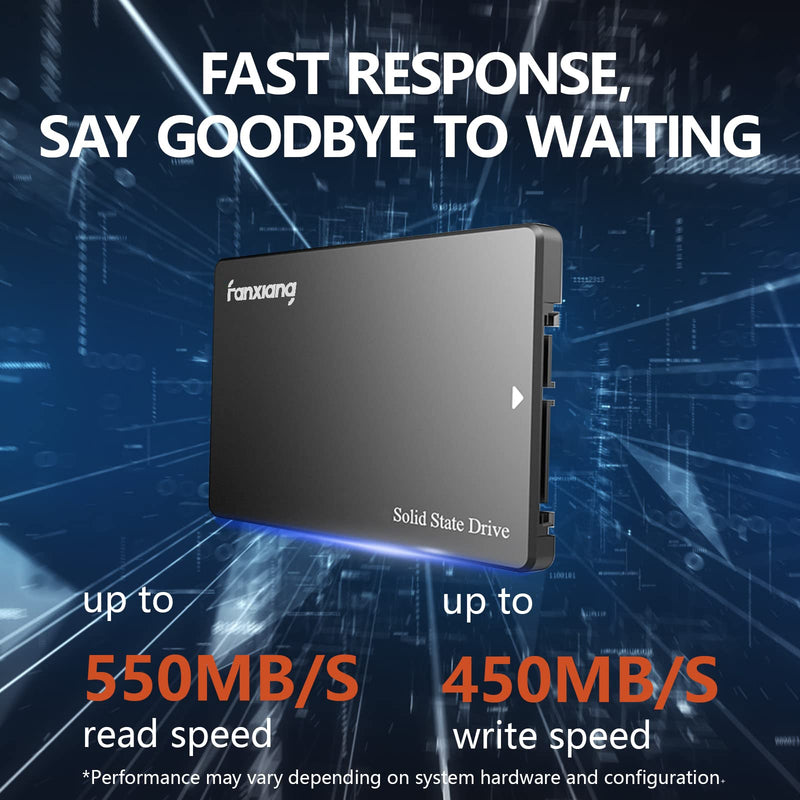 Fanxiang S101 250GB SSD SATA III 6Gb/s 2.5" Internal Solid State Drive, Read Speed up to 550MB/sec, Compatible with Laptop and PC Desktops(Black) Common Model