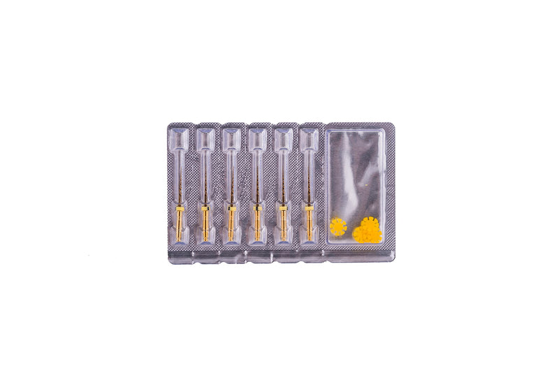 Easyinsmile X-Pro Gold Protaper NITI Rotary Files, 6PCS Endo Controlled Memory Files (SX 19MM) SX 19MM