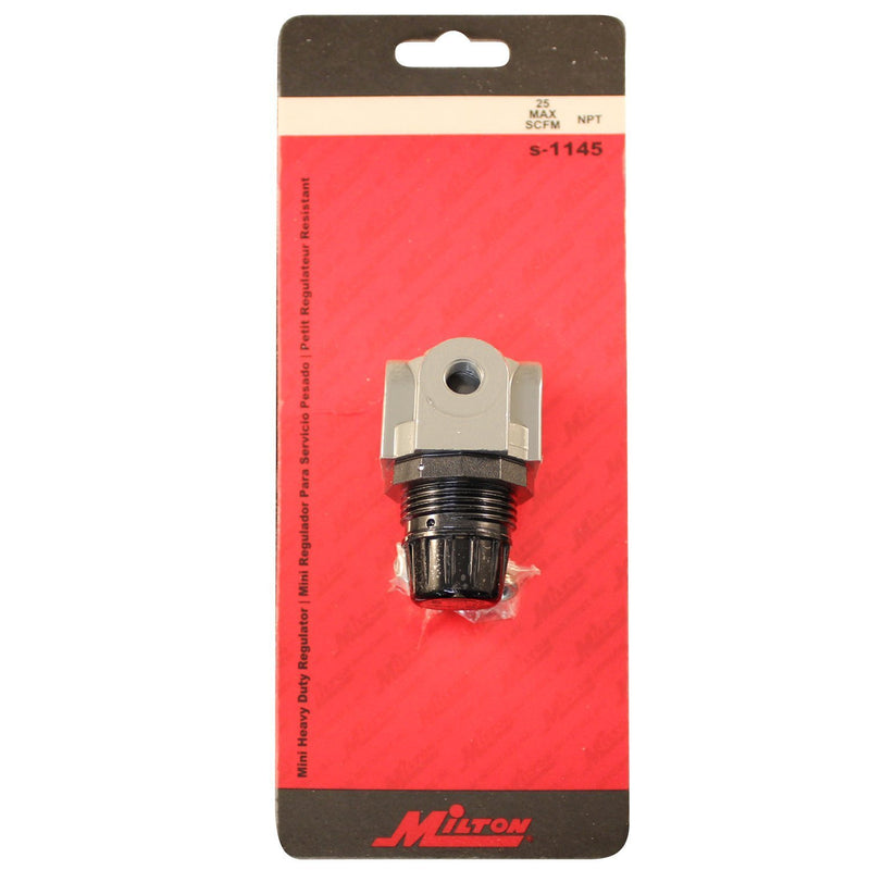 Milton S-1145 1/4" NPT Mini Heavy Duty Regulator Single