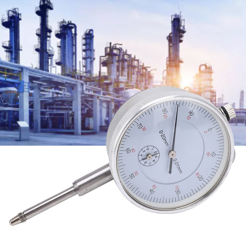 Mechanical Dial Indicator Impact Resistant Inner Core High Precision Dial Indicator with Excellent Abrasion Resistance (0-20mm) 0-20mm