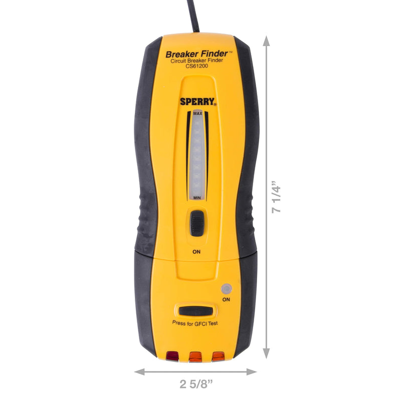 Gardner Bender Sperry Instruments CS61200P Electrical, 120V AC, 60Hz, Includes: CS61200AS Light and Switch, 2 Pc Circuit Breaker Finder and Accessory Kit, As Shown in The Image
