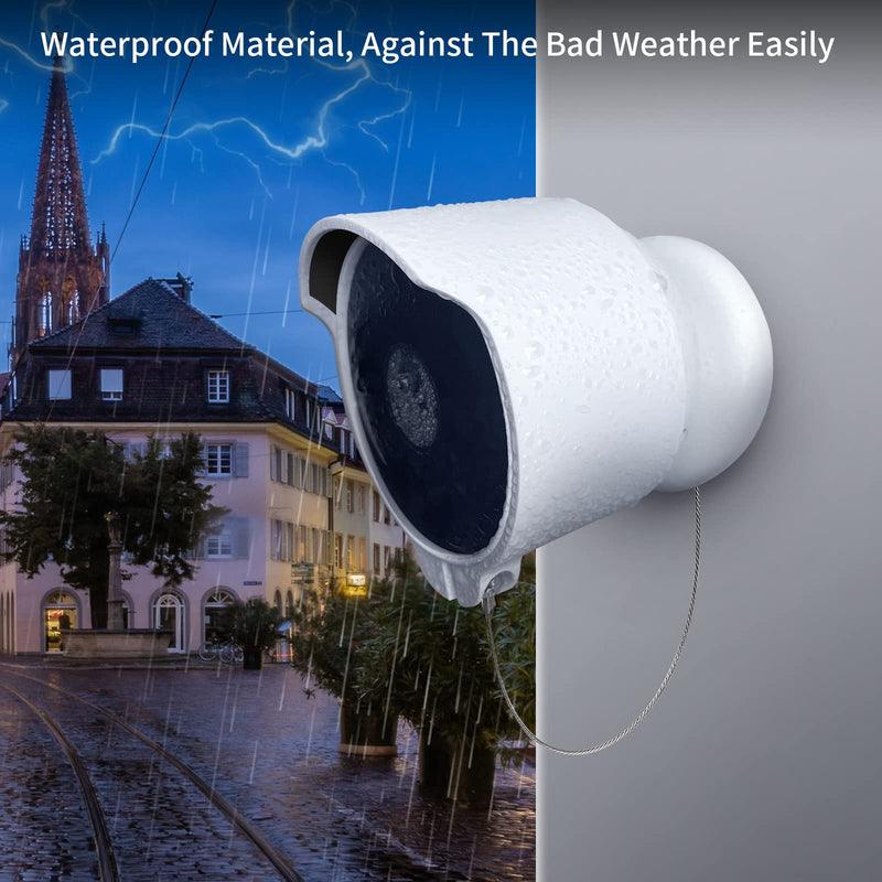 Anti-Theft Mount for Google Nest Cam(Battery), Anti-Drop Waterproof Camera Protective Cover with Security Chain Cable,Lock Accessories for Google Nest Cam Outdoor/Indoor, Battery (Camera Not Included)
