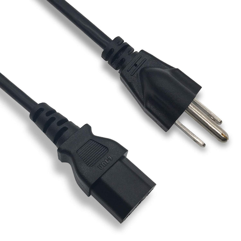 Ac Wall Cable 2 Slot Power Cord Compatible with Dynex TV DX-26L150A11 DX-LCD32-09 DX-L42-10A DX-55L150A11 DX-37L150A11; Panasonic Viera TC-P50S2 TC-P46S2 TC-P42S2 TC-P50U2 TC-P42U2 TC-P50C2 TC-P46C2