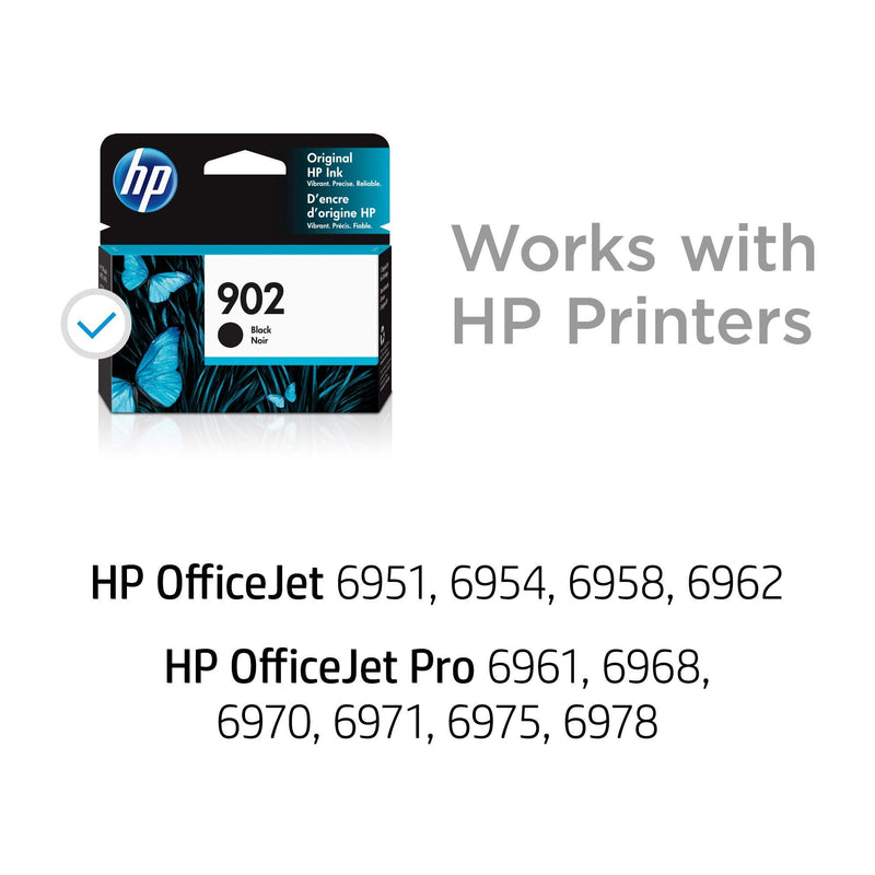 HP 902 | Ink Cartridge | Black | Works with HP OfficeJet 6900 Series, HP OfficeJet Pro 6900 Series | T6L98AN
