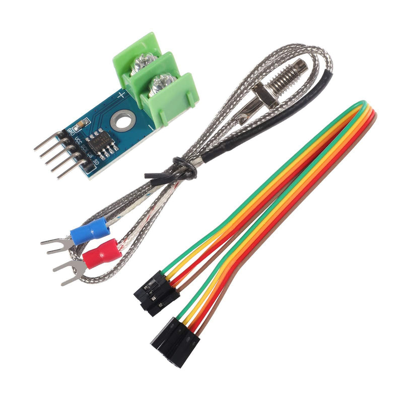 AITRIP 3 Sets DC 5V MAX6675 Module + K Type Thermocouple Temperature Sensor M6 for Arduino Raspberry Pi 3 Set