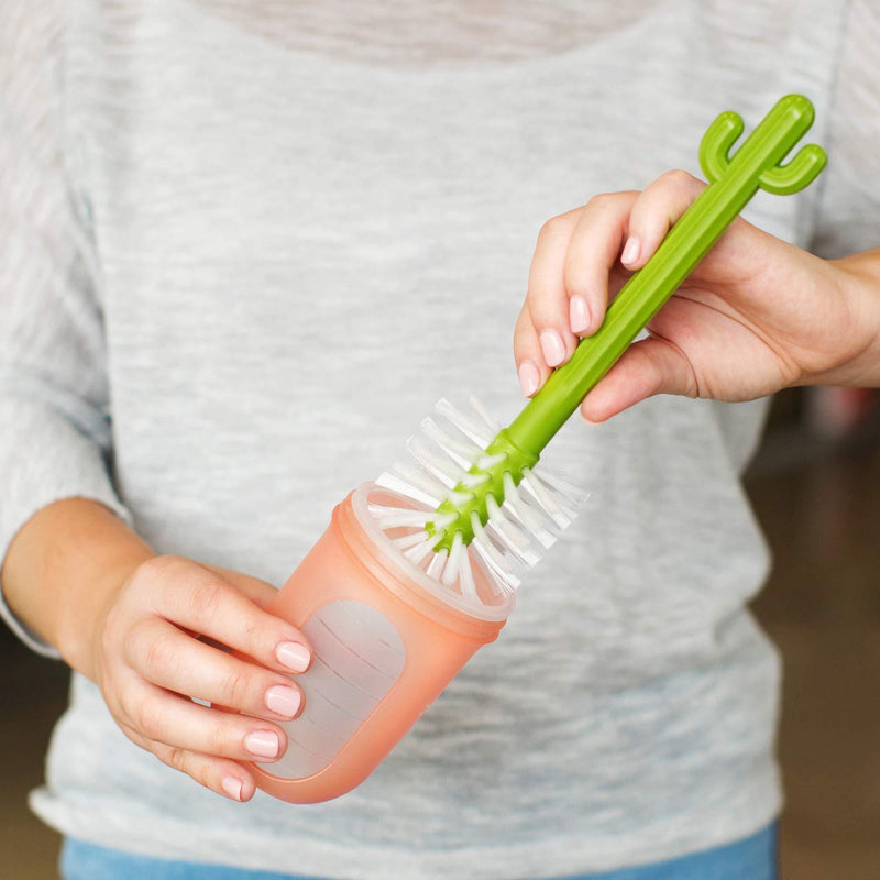 Boon Cacti Bottle Cleaning Brush Replacement Set, 4-Piece, Green Cacti Replacement Brush