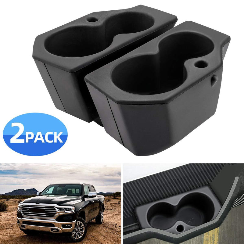 JOYTUTUS Car Door Cup Holder Compatible with 2009-2021 Ram 1500-5500, Left & Right Foam Car Cup Holder Compatible with Ram, Replacement for 5NN24XXXAA/1LD23XXXAA, 2PCS