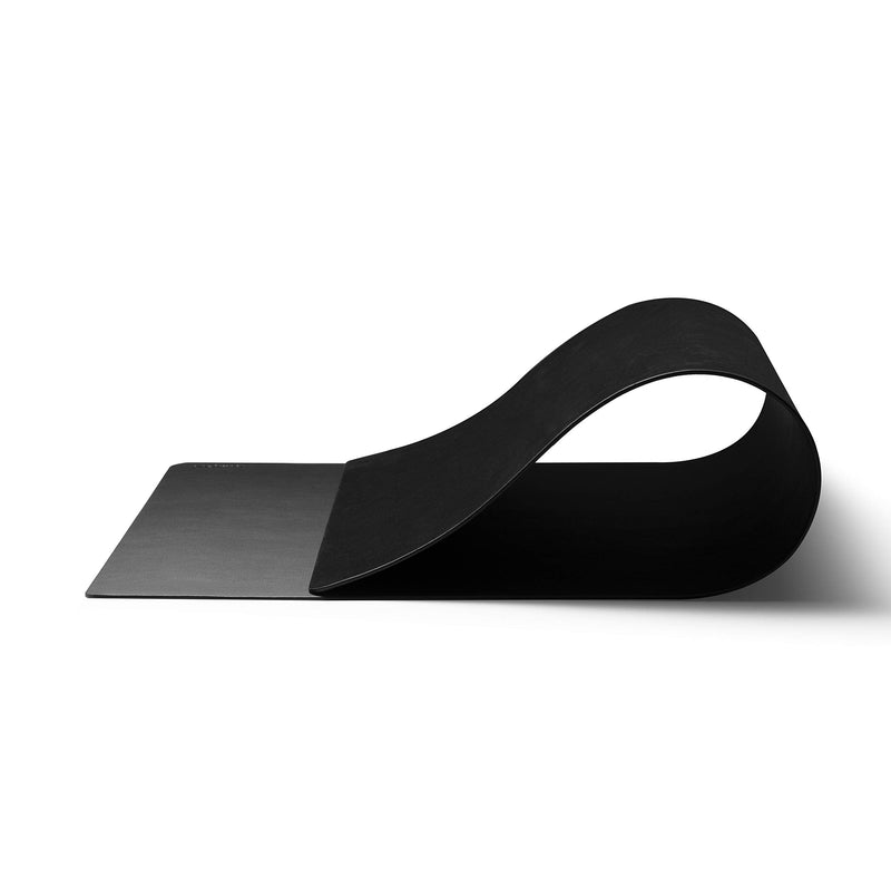 Nekmit Leather Desk Blotter Pad 17 x 12 Inches, Flat, Non-Slip, Waterproof, Black 17" x 12"