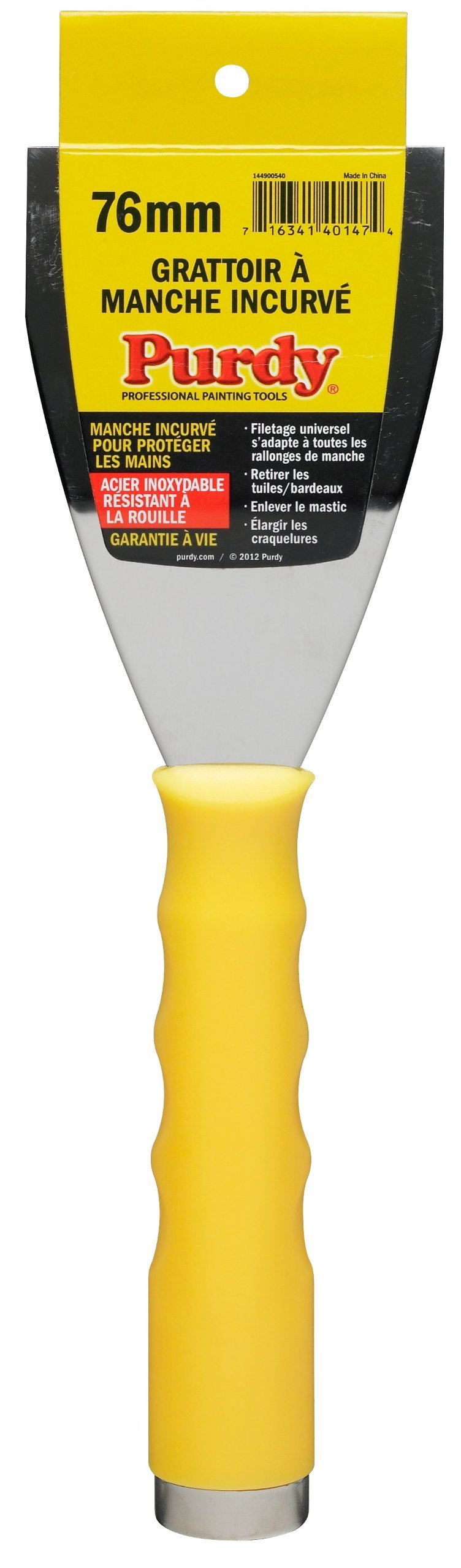 Purdy 14A900540 Premium Bent Pole Scraper, 3 inch, 3-Inch