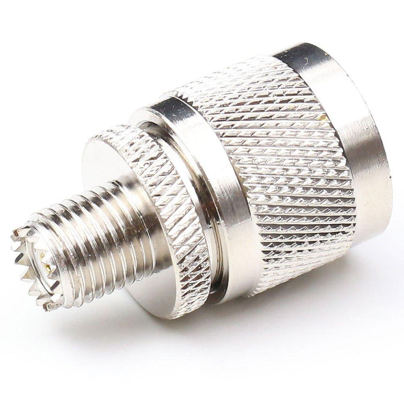 ANHAN UHF Male to Mini UHF Female Connectors PL259 Coax Connector Mini uhf to so239 Coaxial Cable Adapter PL259 Male Adapters 2Packs Mini UHF Female to UHF Male