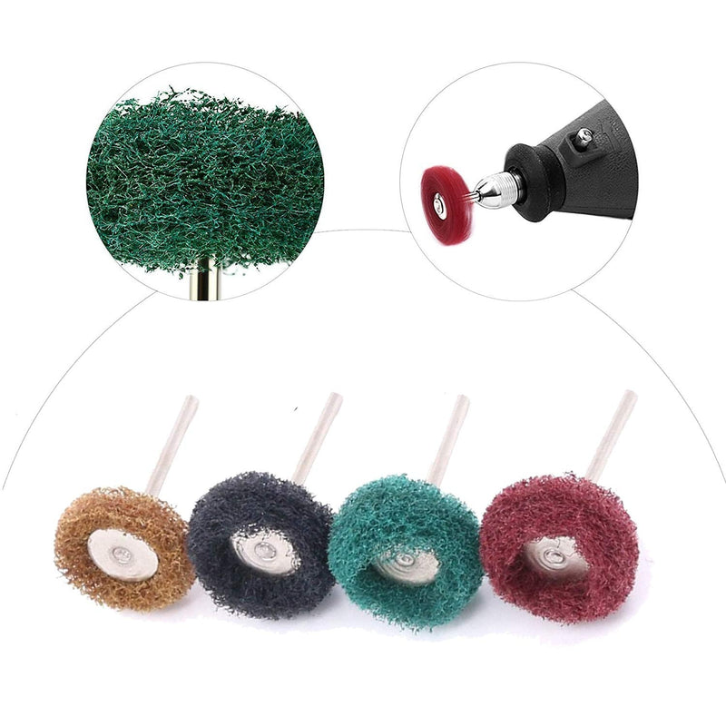 DQZSY 40pcs 25mm Grinding Wheel Polishing Grinding Wheel for Dremel - Metal Grinding Attachment with 3mm Handle Rotary Tool