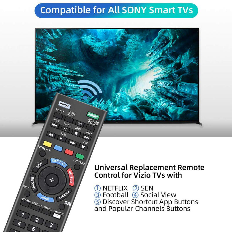 Gvirtue Sony Universal Remote Control for Almost All Sony RM-YD005 RM-YD014 RM-YD018 RM-YD021 RM- YD024 RM-YD025 YD026 RM-YD027 RM-YD028 RM-YD040 RM-YD063 RM-YD065 RM-YD092 RM-YD102 RM-YD103 RM- Y156 SN-14+L