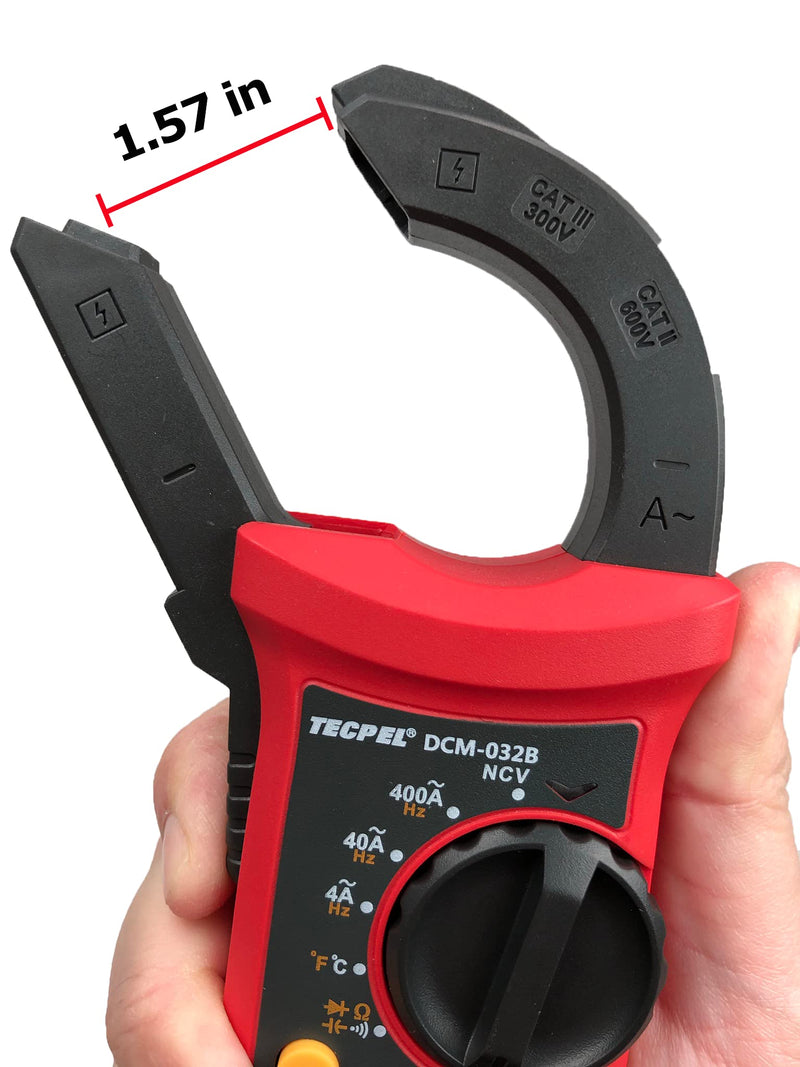 TECPEL DCM-032B 4000 Count Digital Clamp Meter (ACA/ACV/DCV)