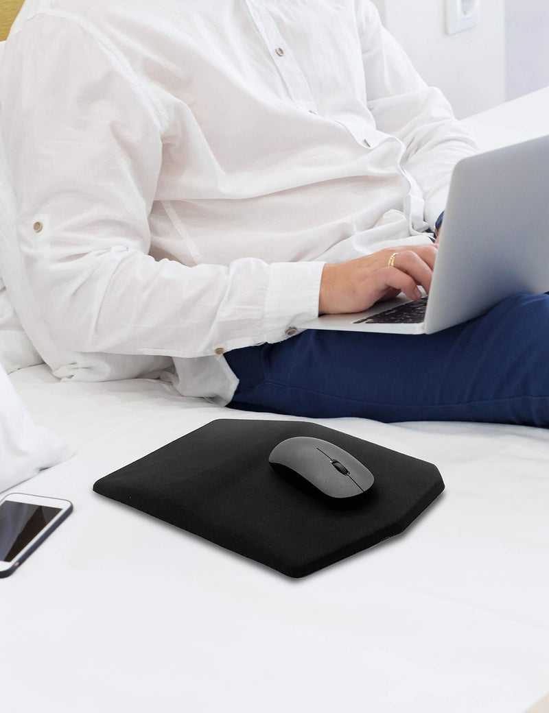 SOUNDANCE Ergonomic Mouse Pad with Wrist Support Gel,Mousepad Wrist Rest Thick,Relief Carpal Tunnel Pain,Entire Memory Foam with Non-Slip PU Base for Computer,Laptop,Desktop,Home,Office, 14 x 8”Black