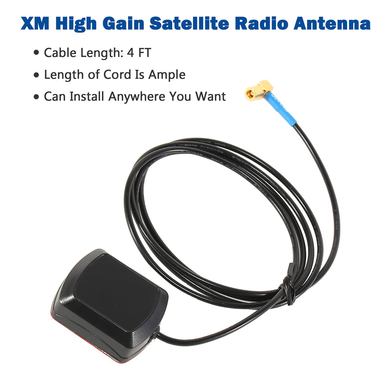 Anina 8 Ft SiriusXM Satellite Radio Antenna for Sirius XM Radio Receiver with Magnetic Compatible with Home/Car Cradle Lynx Edge MiRGE XMp3 Inno AirWare XMp3i Xpress Onyx XR9