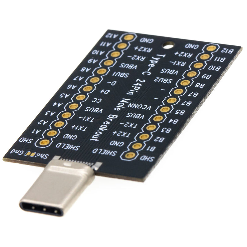 risingsaplings USB Type c Male Breakout 24 pins