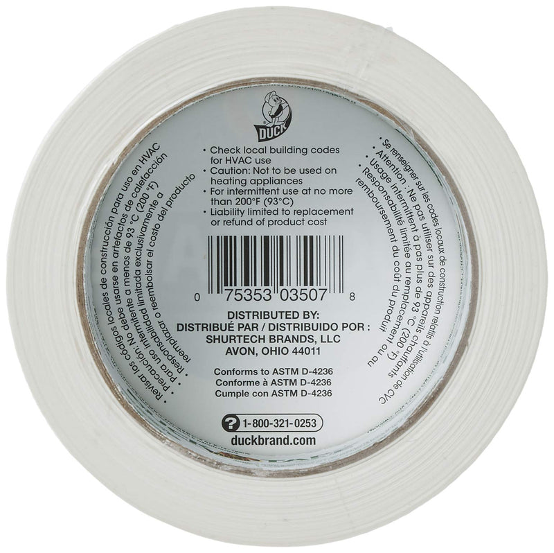 Duck 1265015 1.88" x 20 yd Winking Tape, 1.88 Inches x 20 Yards, White