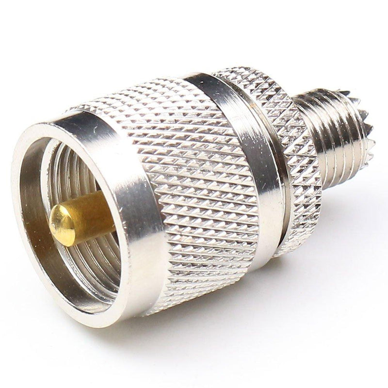 ANHAN UHF Male to Mini UHF Female Connectors PL259 Coax Connector Mini uhf to so239 Coaxial Cable Adapter PL259 Male Adapters 2Packs Mini UHF Female to UHF Male