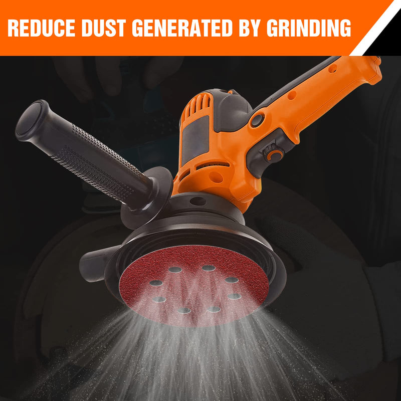 Sandpaper 125 mm Velcro 10 x 40/60/80/100/120/150/180/240 grit 8 hole sanding discs set for eccentric sanders (80 pieces) mixed grit