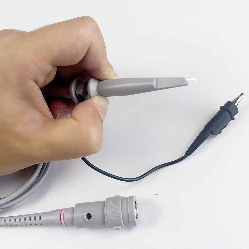 OWON 200 MHz oscilloscope probe kit, BNC oscilloscope clamp probe attenuation can be adjusted by 1x or 10x slide switch for oscilloscope probes/200Mhz