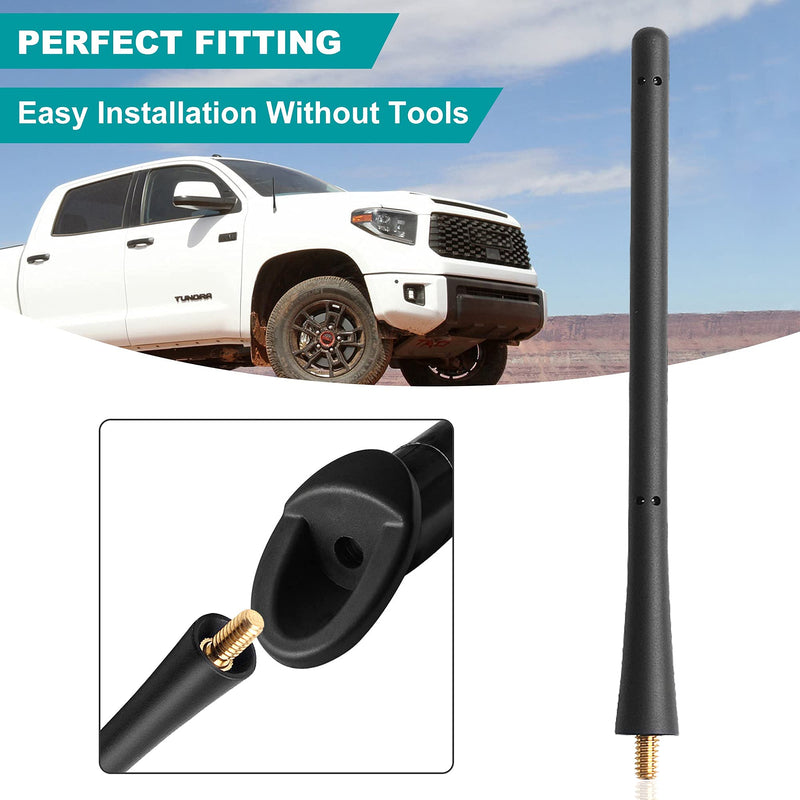 Radio Antenna Compatible with Toyota Tundra Tacoma 2000 2001 2002 2003 2004 2005 2006 2007 2008 2009 2010 2011 2012 2013 2014 2015 2016 2017 2018 2019 2020 2021 Mini Cooper