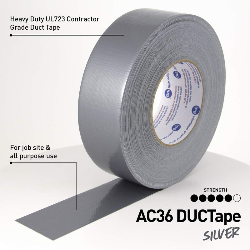 IPG 4137 Heavy Duty AC36 DUCTape, 1.88" x 60 yd, Silver