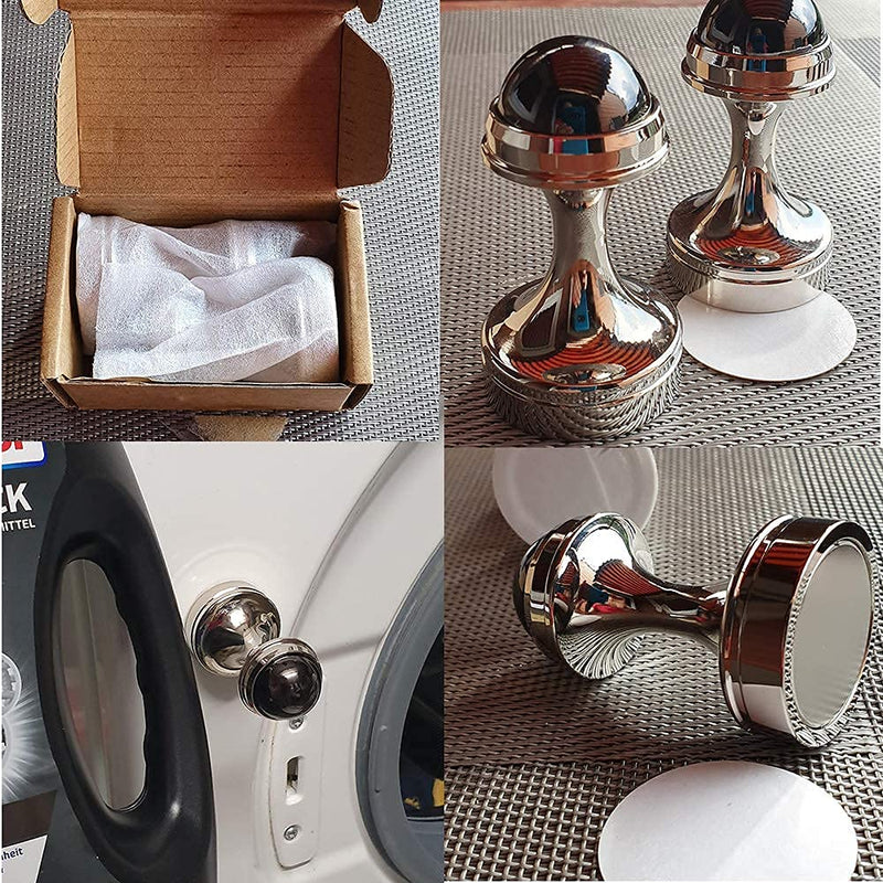 MHDMAG Magnetic Hooks for Hanging Coats, Magnet Hooks Heavy Duty Magnet Holder, Neodymium Rare Earth Magnet for Home, Office, Bags, Workplace or Traveling. Pack of 2. M36-2sliver