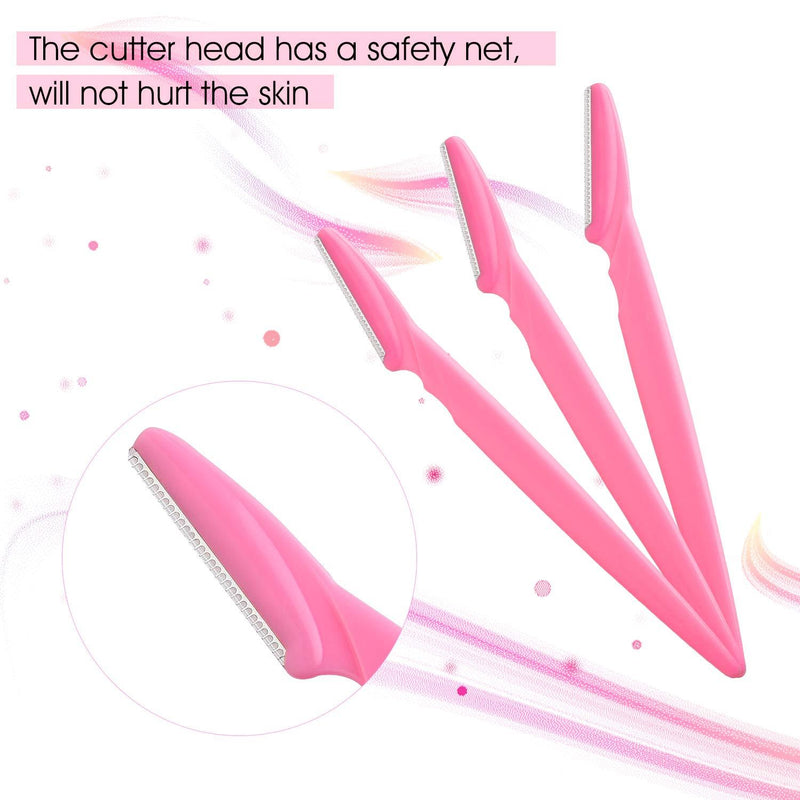 FEPITO 20Pcs Eyebrow Razor Shaper Shavers Trimmers for Women and Men Face Hair Removers Multipurpose Exfoliating Face Razor
