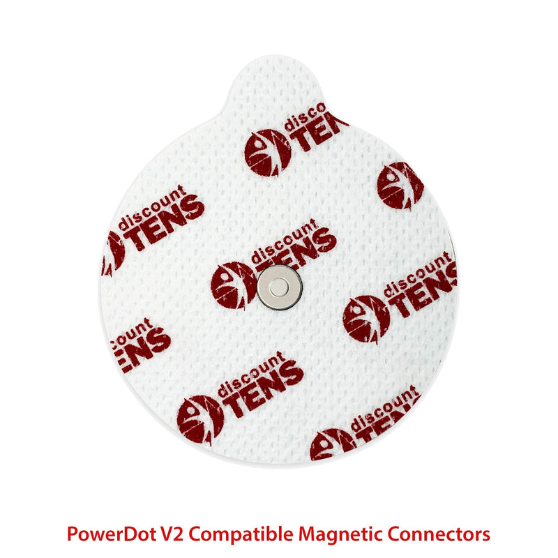 PowerDot 2.0 Compatible Electrodes with Magnetic Connector. 12 Premium PowerDot 2.0 Compatible Replacement Pads (Version 2 - Magnetic) Version 2.0 - Magnetic