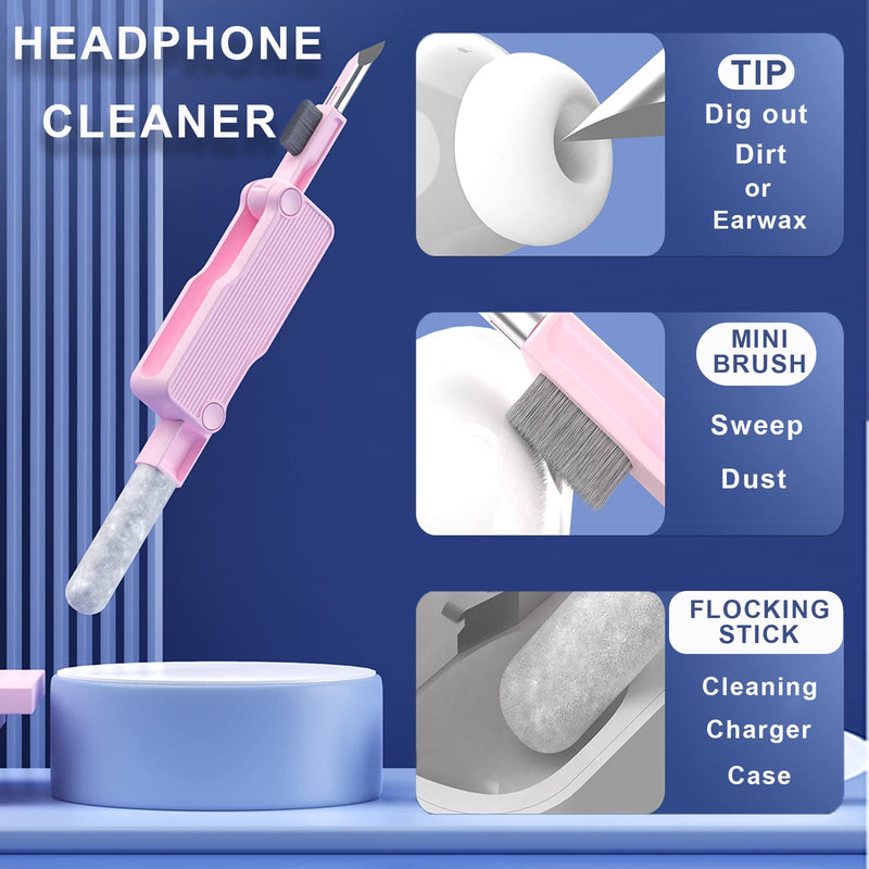 Electronics Cleaner Kit, W/Keyboard Brush/Airpod Cleaning Tool/Phone Screen Cleaner. for Computer, MacBook, Laptop, iPhone, Airpods pro, Ipad, Headphone. Blue