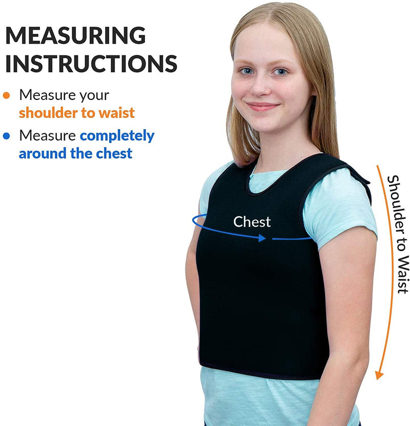 Special Supplies Sensory Compression Vest Deep Pressure Comfort for Autism, Hyperactivity, Mood Processing Disorders, Breathable, Form-Fitting, Kids and Adults (Black, Small 17x30 inches) Black Small (Pack of 1)